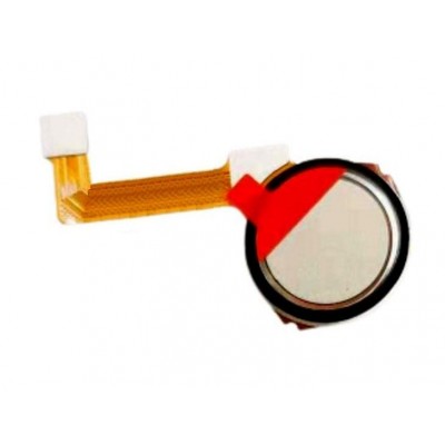 Fingerprint Sensor Flex Cable For Lenovo K5 Play White By - Maxbhi Com