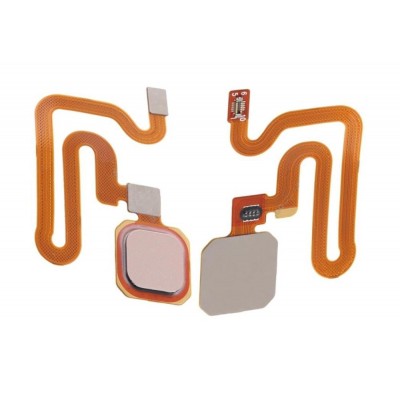 Fingerprint Sensor Flex Cable For Vivo X20 Pink By - Maxbhi Com