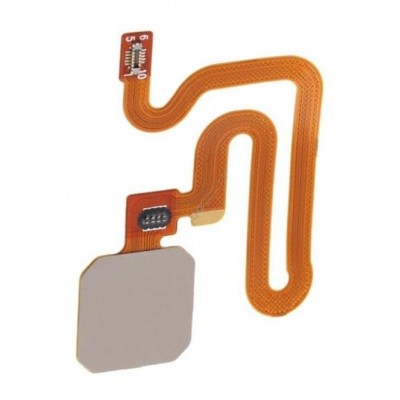 Fingerprint Sensor Flex Cable For Vivo X20 White By - Maxbhi Com