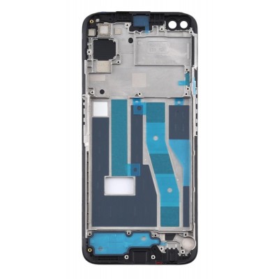 Lcd Frame Middle Chassis For Realme 6 Pro Black By - Maxbhi Com