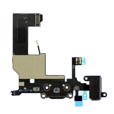 Charging Connector Flex Cable For Apple Iphone 5 5g With Wifi Antenna Audio Jack And Mic White - Maxbhi Com
