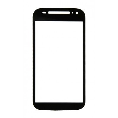 Replacement Front Glass For Motorola Moto E 2nd Gen Black By - Maxbhi Com