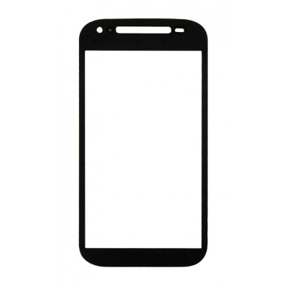 Replacement Front Glass For Motorola Moto E 2nd Gen Black By - Maxbhi Com