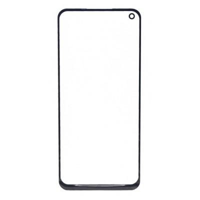 Replacement Front Glass For Realme 6i Black By - Maxbhi Com