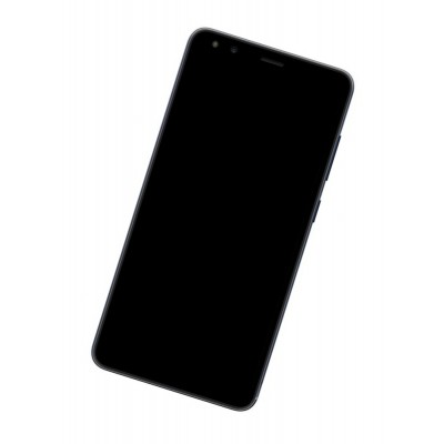 Lcd Frame Middle Chassis For Nokia C1 2nd Edition White By - Maxbhi Com