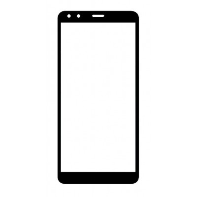 Replacement Front Glass For Nokia C1 2nd Edition Black By - Maxbhi Com