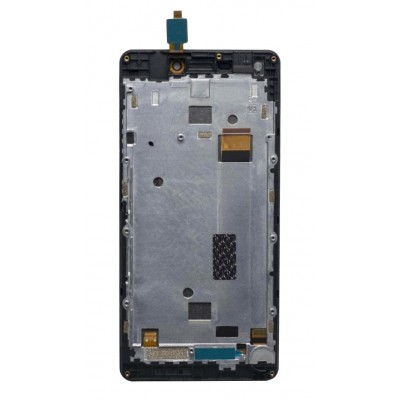Lcd With Touch Screen For Intex Indie 5 Black By - Maxbhi Com