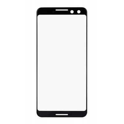 Replacement Front Glass For Google Pixel 3 Black By - Maxbhi Com