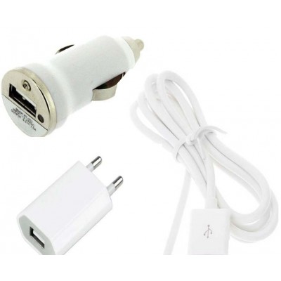 3 in 1 Charging Kit for Casio G-zOne Ravine 2 with USB Wall Charger, Car Charger & USB Data Cable