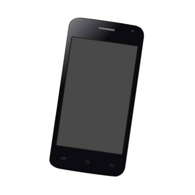 Lcd Frame Middle Chassis For Spice Mi401 Black By - Maxbhi Com