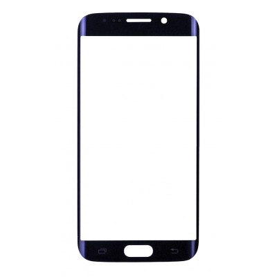 Replacement Front Glass For Samsung Galaxy S6 Edge Black By - Maxbhi Com