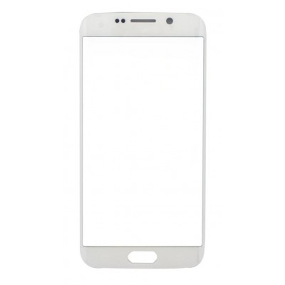 Replacement Front Glass For Samsung Galaxy S6 Edge Cdma White By - Maxbhi Com