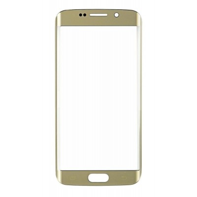 Replacement Front Glass For Samsung Galaxy S6 Edge Gold By - Maxbhi Com