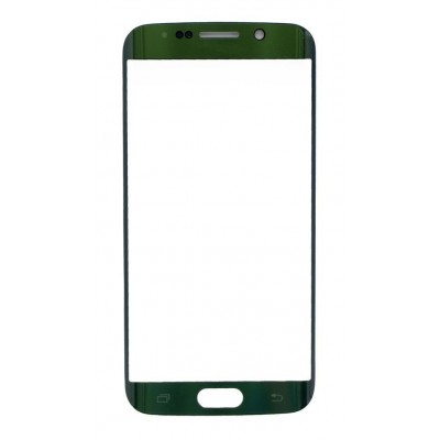 Replacement Front Glass For Samsung Galaxy S6 Edge Green By - Maxbhi Com