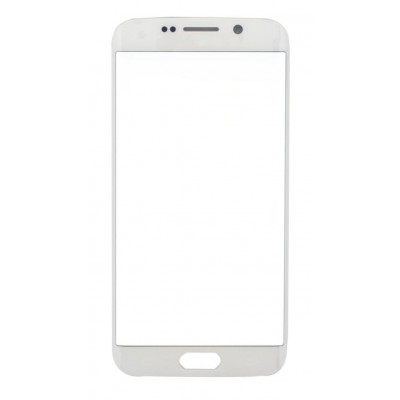 Replacement Front Glass For Samsung Galaxy S6 Edge White By - Maxbhi Com