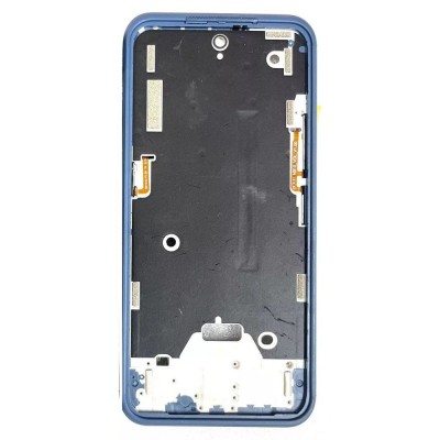 Lcd Frame Middle Chassis For Nokia Xr20 Blue By - Maxbhi Com