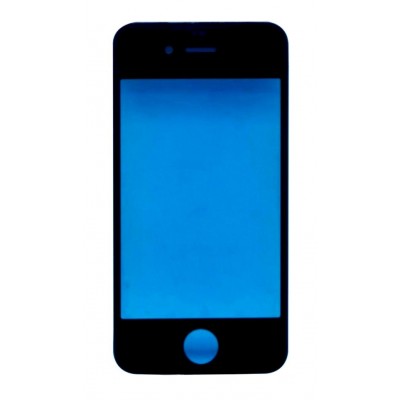 Replacement Front Glass For Apple Iphone 4s Black By - Maxbhi Com