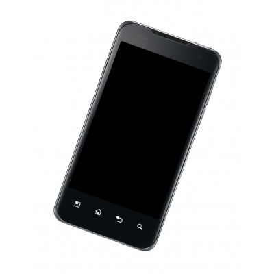 Lcd Frame Middle Chassis For Lg Star P990 Optimus Speed Black By - Maxbhi Com