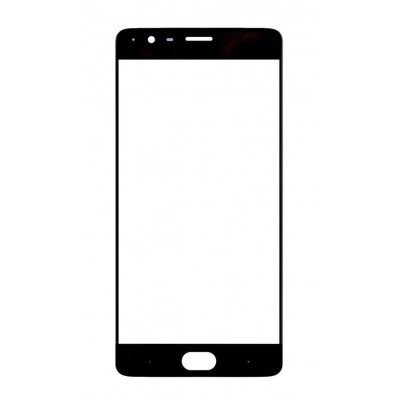 Replacement Front Glass For Oneplus 3 Black By - Maxbhi Com