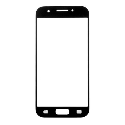Replacement Front Glass For Samsung Galaxy A5 2017 Black By - Maxbhi Com