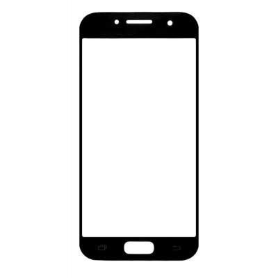 Replacement Front Glass For Samsung Galaxy A5 2017 Black By - Maxbhi Com