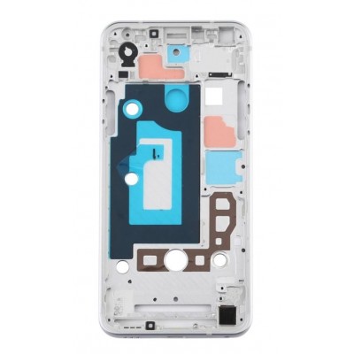 Lcd Frame Middle Chassis For Lg Q7 White By - Maxbhi Com