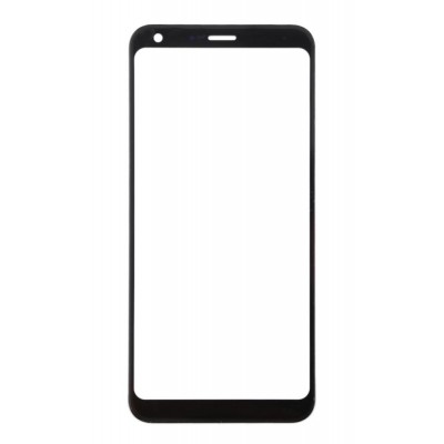 Replacement Front Glass For Lg Q7 Black By - Maxbhi Com