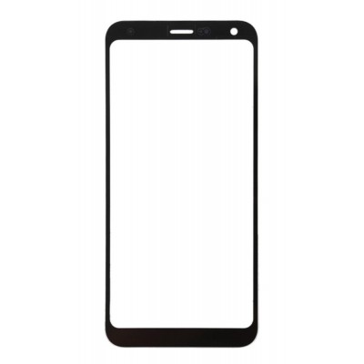Replacement Front Glass For Lg Q7 Black By - Maxbhi Com