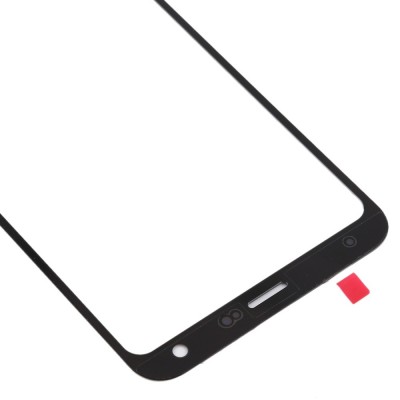 Replacement Front Glass For Lg Q7 Black By - Maxbhi Com