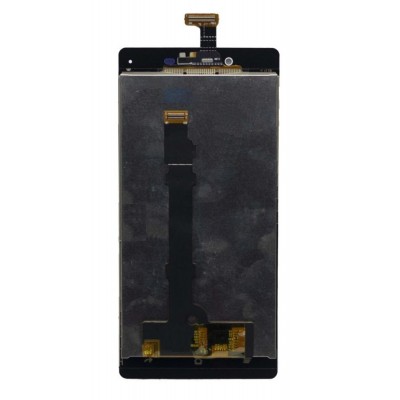 Lcd With Touch Screen For Oppo R1 White By - Maxbhi Com