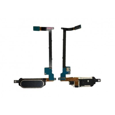 Fingerprint Sensor Flex Cable For Samsung Galaxy Note 4 Duos Smn9100 Black By - Maxbhi Com