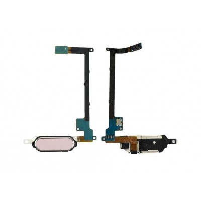 Fingerprint Sensor Flex Cable For Samsung Galaxy Note 4 Duos Smn9100 Pink By - Maxbhi Com