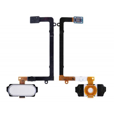 Fingerprint Sensor Flex Cable For Samsung Galaxy S6 Duos White By - Maxbhi Com
