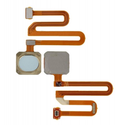Fingerprint Sensor Flex Cable For Oppo A9x White By - Maxbhi Com
