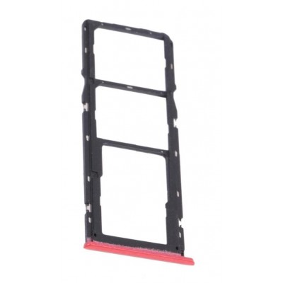 Sim Card Holder Tray For Realme C12 Red - Maxbhi Com