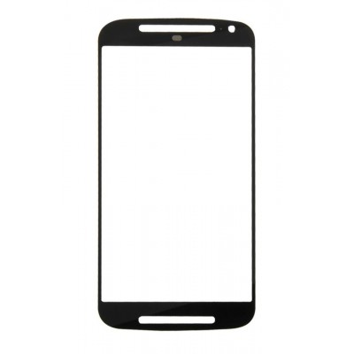 Replacement Front Glass For Motorola Moto G2 Black By - Maxbhi Com