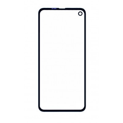 Replacement Front Glass For Motorola One Vision Black By - Maxbhi Com