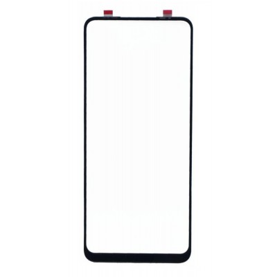 Replacement Front Glass For Tecno Camon 16 Black By - Maxbhi Com