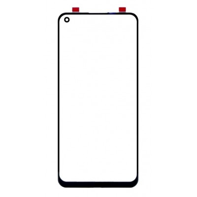 Replacement Front Glass For Realme 8 Pro Black By - Maxbhi Com