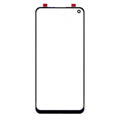 Replacement Front Glass For Realme 8 Pro Black By - Maxbhi Com