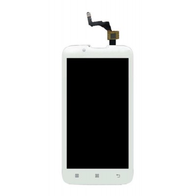 Lcd With Touch Screen For Lenovo A328 White By - Maxbhi Com