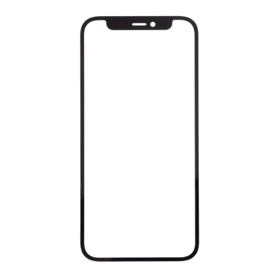 Replacement Front Glass For Apple Iphone 12 Mini Black By - Maxbhi Com