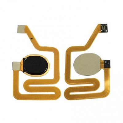 Fingerprint Sensor Flex Cable For Zte Blade V10 Black By - Maxbhi Com