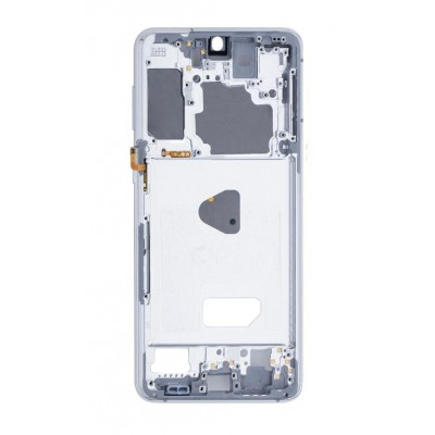 Lcd Frame Middle Chassis For Samsung Galaxy S21 Plus Silver By - Maxbhi Com