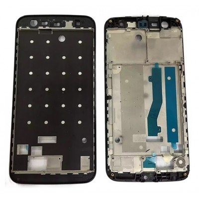 Lcd Frame Middle Chassis For Zte Blade V8 Lite Black By - Maxbhi Com