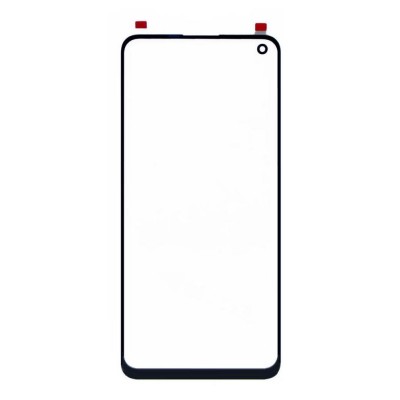 Replacement Front Glass For Oppo F19 Pro Black By - Maxbhi Com