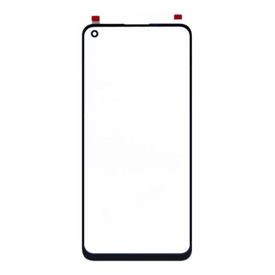 Replacement Front Glass For Oppo F19 Pro Black By - Maxbhi Com