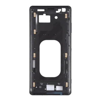 Lcd Frame Middle Chassis For Sony Xperia Xz3 Black By - Maxbhi Com