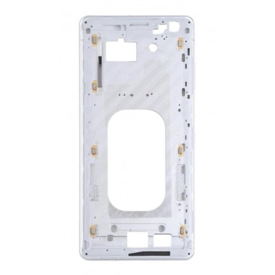 Lcd Frame Middle Chassis For Sony Xperia Xz3 White By - Maxbhi Com