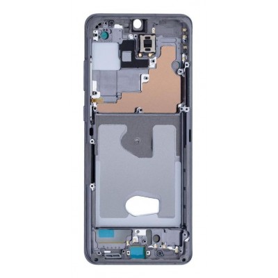 Lcd Frame Middle Chassis For Samsung Galaxy S20 Ultra 5g Grey By - Maxbhi Com
